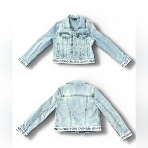 Calvin Klein Kids Light Wash Denim Jacket